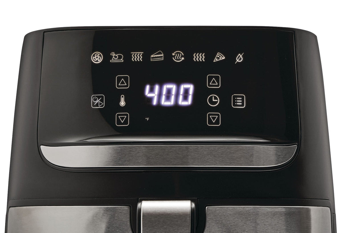 Stainless Steel Non-Stick Air Fryer, 4-qt