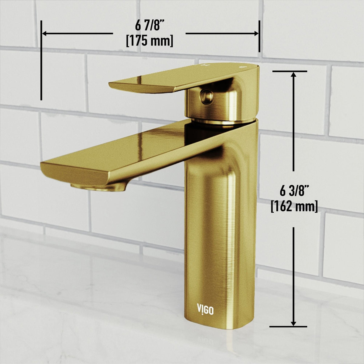 Davidson Single Handle Single Hole Bathroom Sink Faucet, WaterSense Certified, Matte Gold