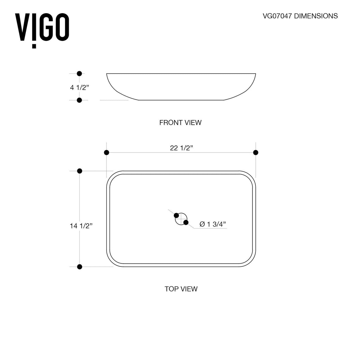 Glass Rectangular Vessel Bathroom Sink/Basin with Rounded Edges & Deep Bowl, Russet