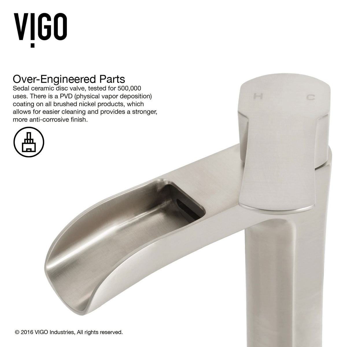 Hyacinth White Bathroom Sink/Basin Set with Niko Faucet and Square Composite Vessel