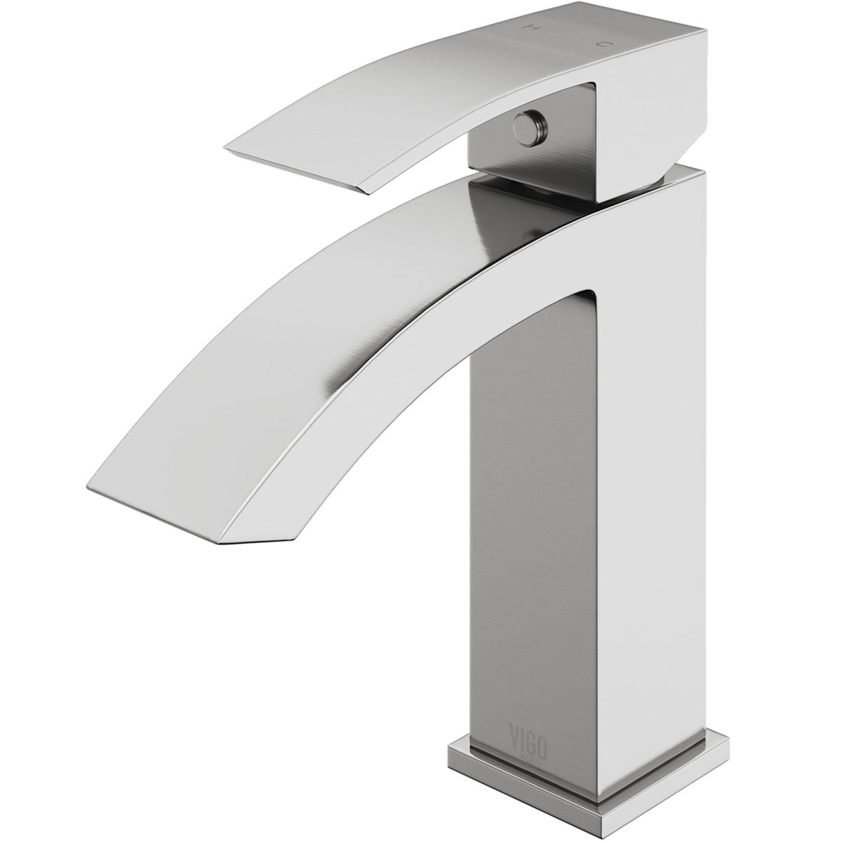Satro Single Handle Single Hole Bathroom Sink Faucet, WaterSense Certified, Brushed Nickel