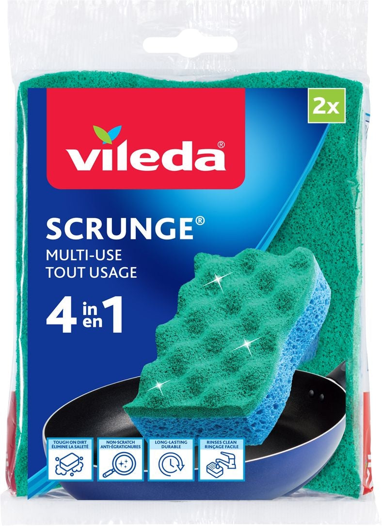 Scrunge Multi-Use, Non-Scratch Scrub Sponge, 2-pk