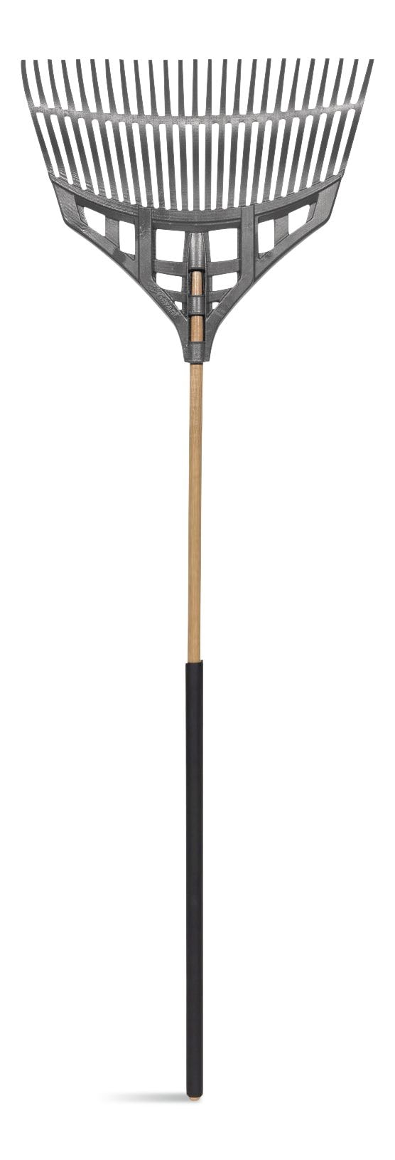 Ultra-Light Leaf Rake with Hardwood Shaft, 24-in