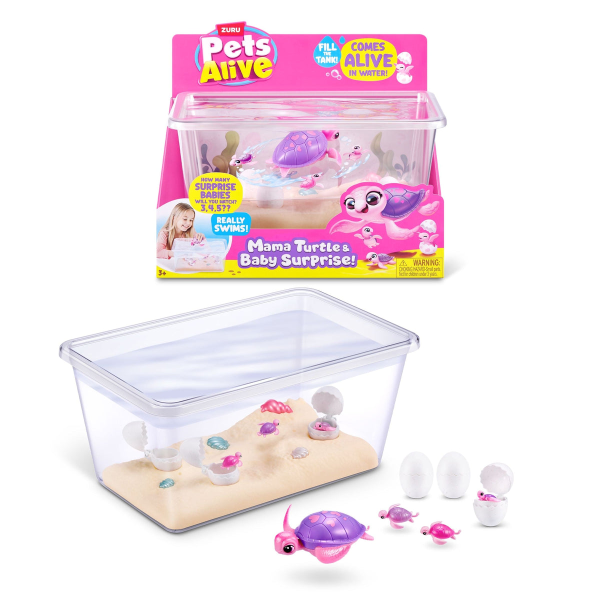 Pets Alive Mama and Turtle Surprise for Ages 3+
