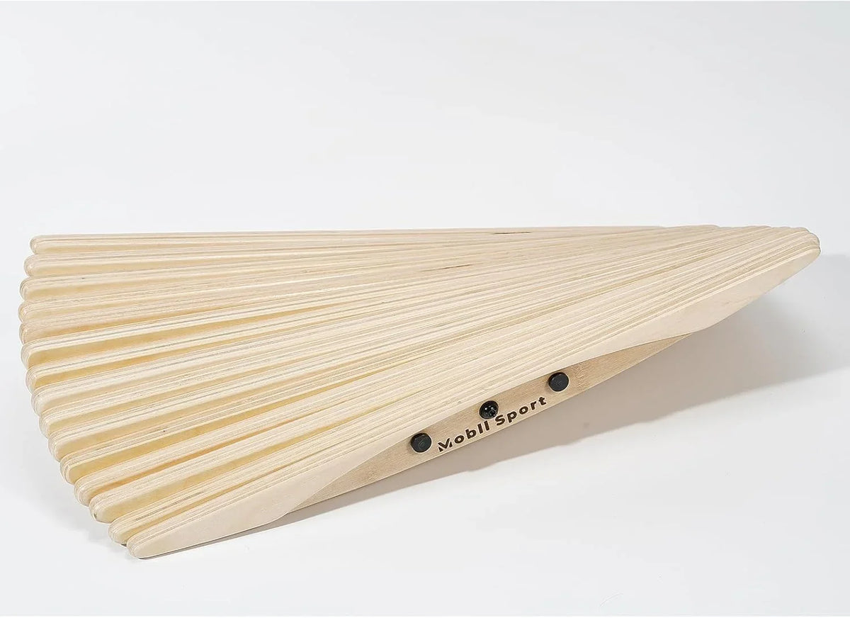 Standing Desk Balance Board Mat | Anti-Fatigue Handcrafted Wooden Wobble Board for Foot, Knee & Back Pain Relief | Simulate Surfing/Skiing/Skateboarding Movements