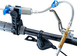 Hydraulic brake fluid discharge kit suitable for mineral oil