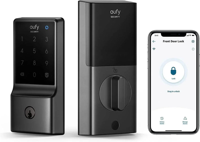 eufy Security Smart Lock C210, 5-in-1 Keyless Entry Door Lock, Built-in WiFi Deadbolt J1312