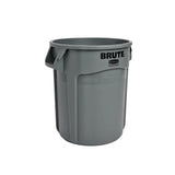 Heavy-duty round trash can / dumpster, 20-gallon capacity, white, suitable for outdoor garbage containers in places such as garden workers / construction workers / restaurants / backyards / offices / storage areas, 6 pieces per set.