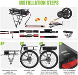 Ebike Battery 48V 17.5AH Lithium ion Rear Rack Battery for BAFANG/Voilamart/PEXMOR/AW 48V200W-1000W Ebike Kit,48V E Bike Batteries with Luggage Rack,Taillight,30A BMS,3A Fast Charger & Safety Lock