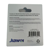150mAh 2/3 AA Solar Rechargeable Batteries, 4-pk