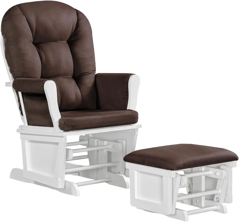 Lennox Furniture Glider Rocker Combo Espresso Beige F9914