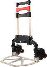 Hand Cart-Home Small Trailer Luggage Cart Folding Trolley Car Outdoor Goods Shopping Trolley Cart Truck