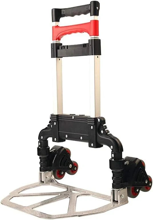 Hand Cart-Home Small Trailer Luggage Cart Folding Trolley Car Outdoor Goods Shopping Trolley Cart Truck