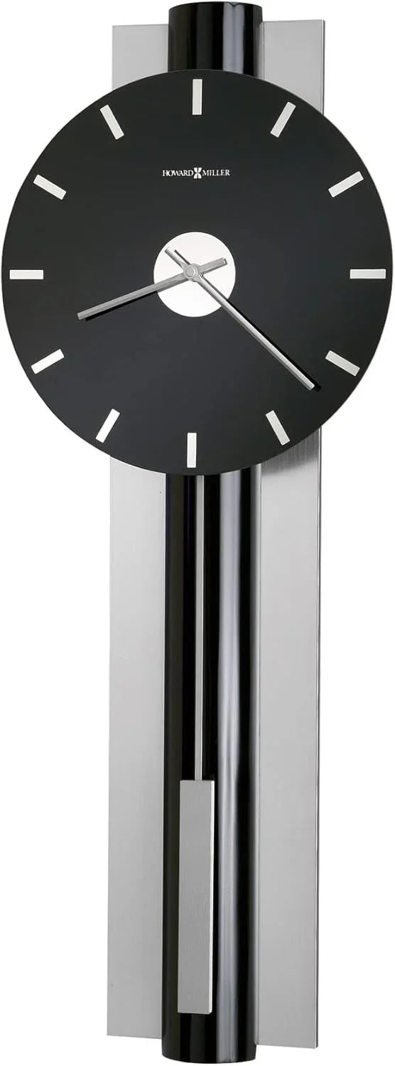 Wall-mounted clock, quartz movement, battery-powered, pointer-style analog display, rectangular pendulum, decorative sturdy frame, nickel-plated surface, wall-mounted installation, perfect home decoration alarm clock H6684