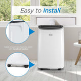 Intelligent portable air conditioner, featuring both cooling and heating functions, with a cooling power of 14000 watts (10200 watts SACC), a heating power of 12000 watts, suitable for rooms with an area not exceeding 700 square feet, with a built-in