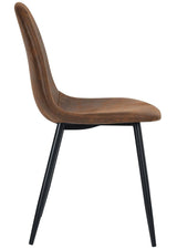 39F Charlton Suede Dining Chair, Brown