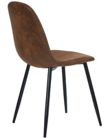 39F Charlton Suede Dining Chair, Brown