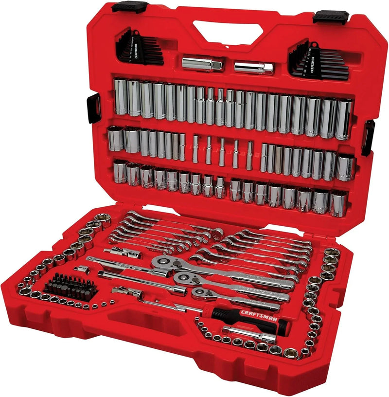 Mechanics Tool Set, 1/4 and 3/8 Inch Drive, 189 Piece (CMMT12134) D199