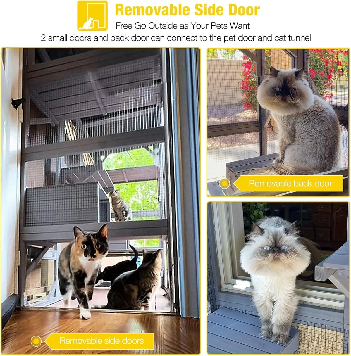 Catio Outdoor Cat Enclosure - Large Walk-In Kitty Cage