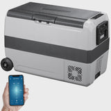 VEVOR Car Refrigerator 48Qt, Dual Zone Car Fridge Freezer12/24V DC 110-240V AC Electric Compressor Cooler for Truck Vehicle RV