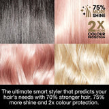 1-inch flat hair clip straightener, ceramic straightener, professional hair styling tool, suitable for strong hair texture, adding shine and protecting more hair color.