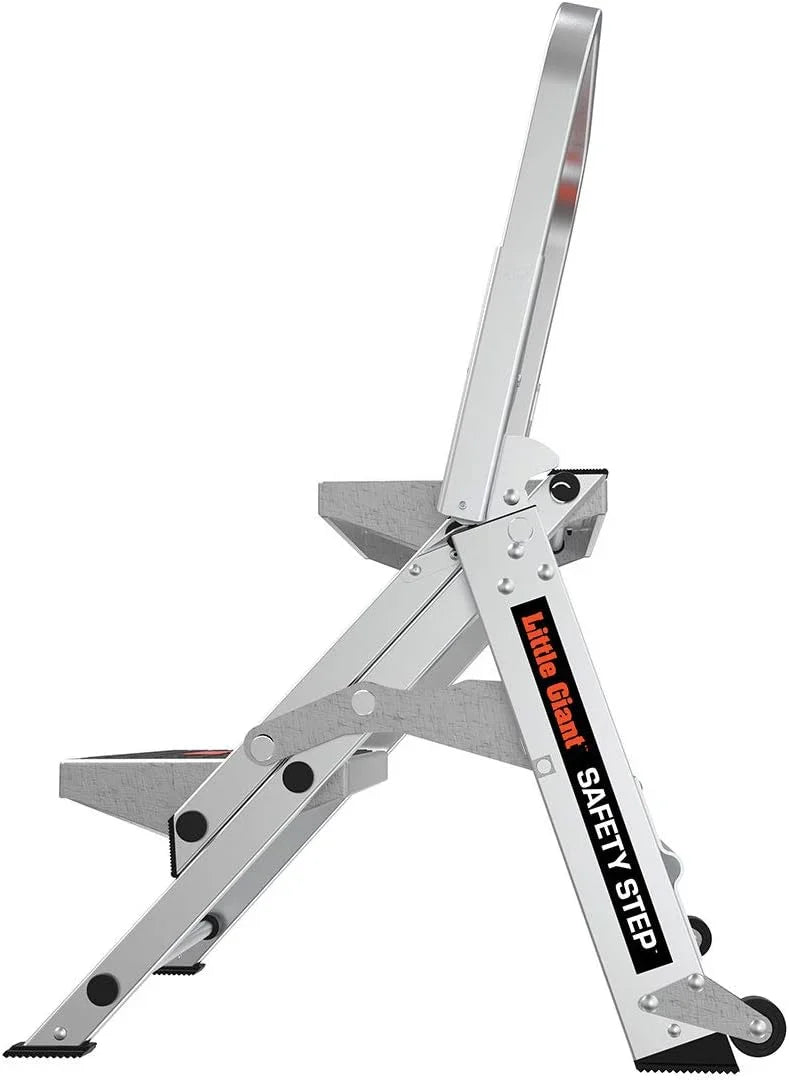 Ladder, Safety Step, Three-step Design, 3 feet high, Footrest, Aluminum, Type 1A, Load Capacity 300 pounds