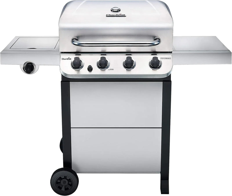 Performance Series Convective 4-Burner with Side Burner Cart Propane Gas Stainless Steel Grill - 463377319 Z1154