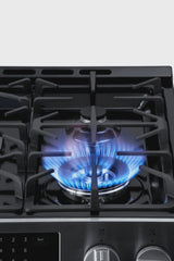 22-76853 5.6 cu. ft. Front-Control 5 Burner True Convection Gas Range with Oven, Large Window, Three Oven Racks, Dishwasher Safe Cast Iron...