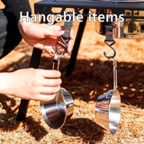 Folding Grill Table Metal Portable, Good Load-Bearing Capacity Items Can Be Hung on The Edge, Portable Camping Table, for Outdoor Picnic, BBQ, Cooking