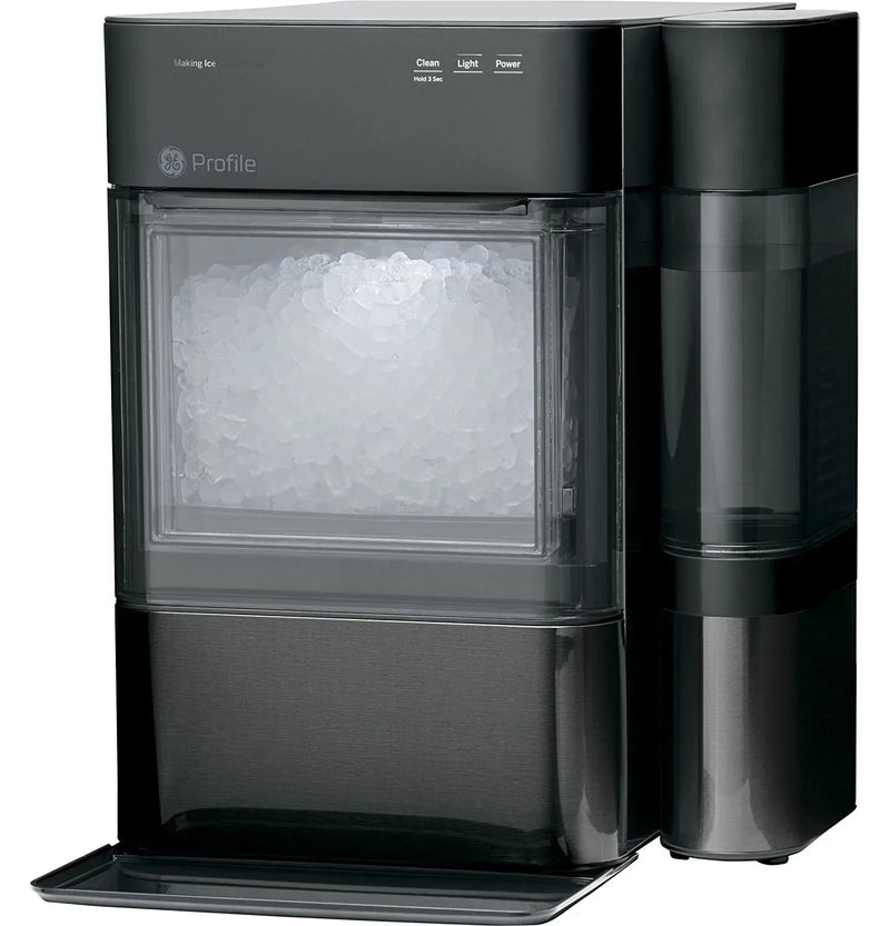 Countertop Nugget Ice Maker | Ice Machine with WiFi Connectivity | Smart Home Kitchen Essentials | Black Stainless D7864