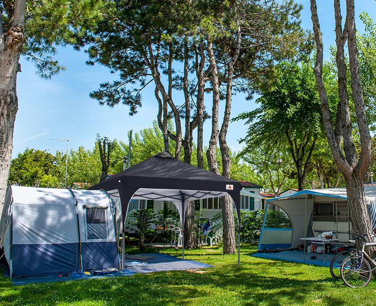 Outdoor retractable sunshade tent (10x10) camping sun shelter series, grey version