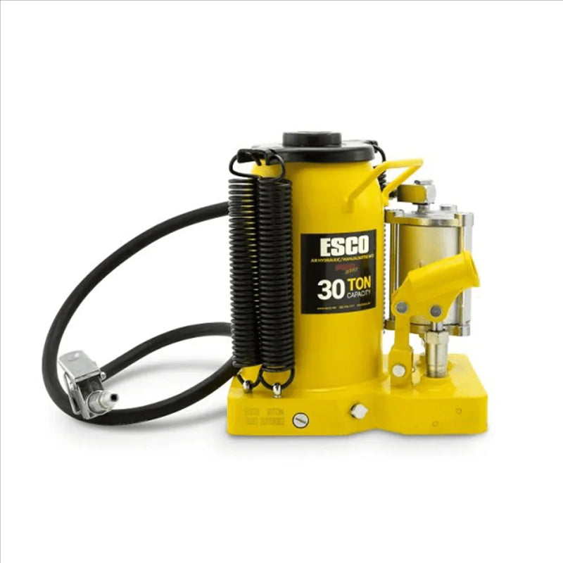 ESCO 30 Ton Air Hydraulic Bottle Jack – Heavy Duty Lifting for Automotive and Industrial Use D3591