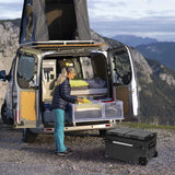 48 Qt. Portable 12v Electric Cooler with LG Compressor, Fridge and Freezer, Rugged Wheels, and Solar Power Input, Perfect Plug-In Cooler for Camping, Trucks, Travel, Car and Home