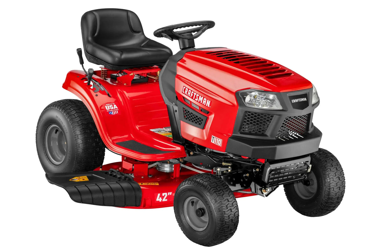 T110 42-in Riding Lawn Mower -- 17.5 HP Engine -- 7-Speed Transmission -- Model 13AN77XS093