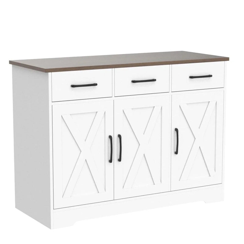 Modern Farmhouse Sideboard Buffet Cabinet B6380