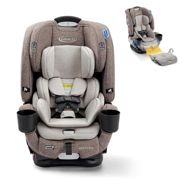 4Ever DLX 4-in-1 Car Seat, Charlie | Infant to Toddler Car Seat, with 10 Years of Use | Rear-Facing, Forward-Facing and Booster Modes | Safe, Comfortable and Convenient W9