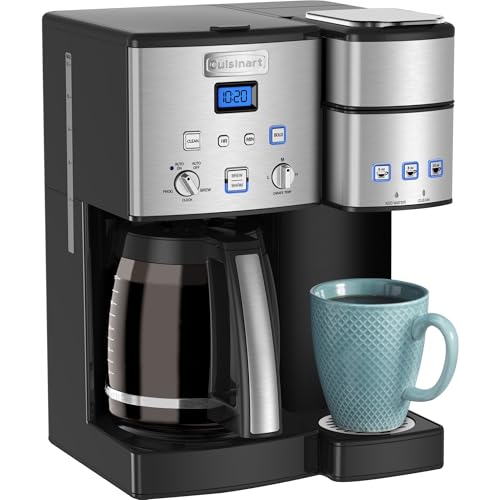 Single Serve 12 Cup Coffee Maker, Offers 3 Sizes: 6 Ounces, 8 Ounces and 10 Ounces, Stainless Steel, SS 15P1: Home & Kitchen