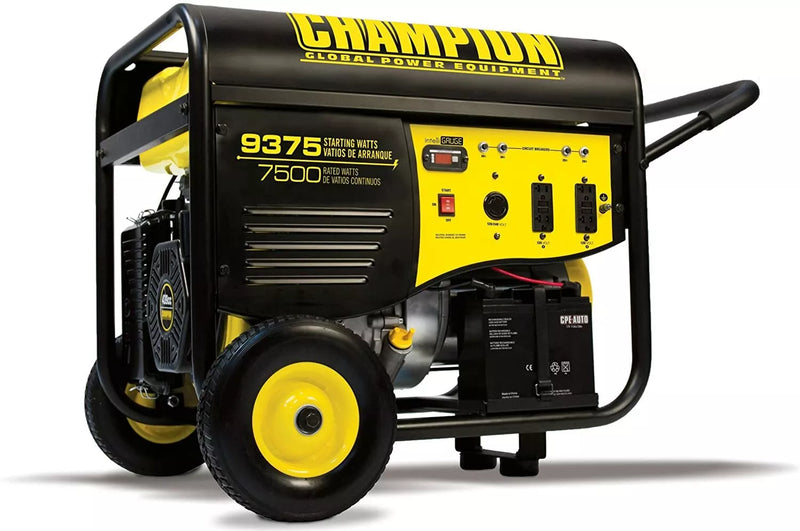 9,375-W Portable RV Ready Gas Powered Generator w/ Remote Start Home RV H8813