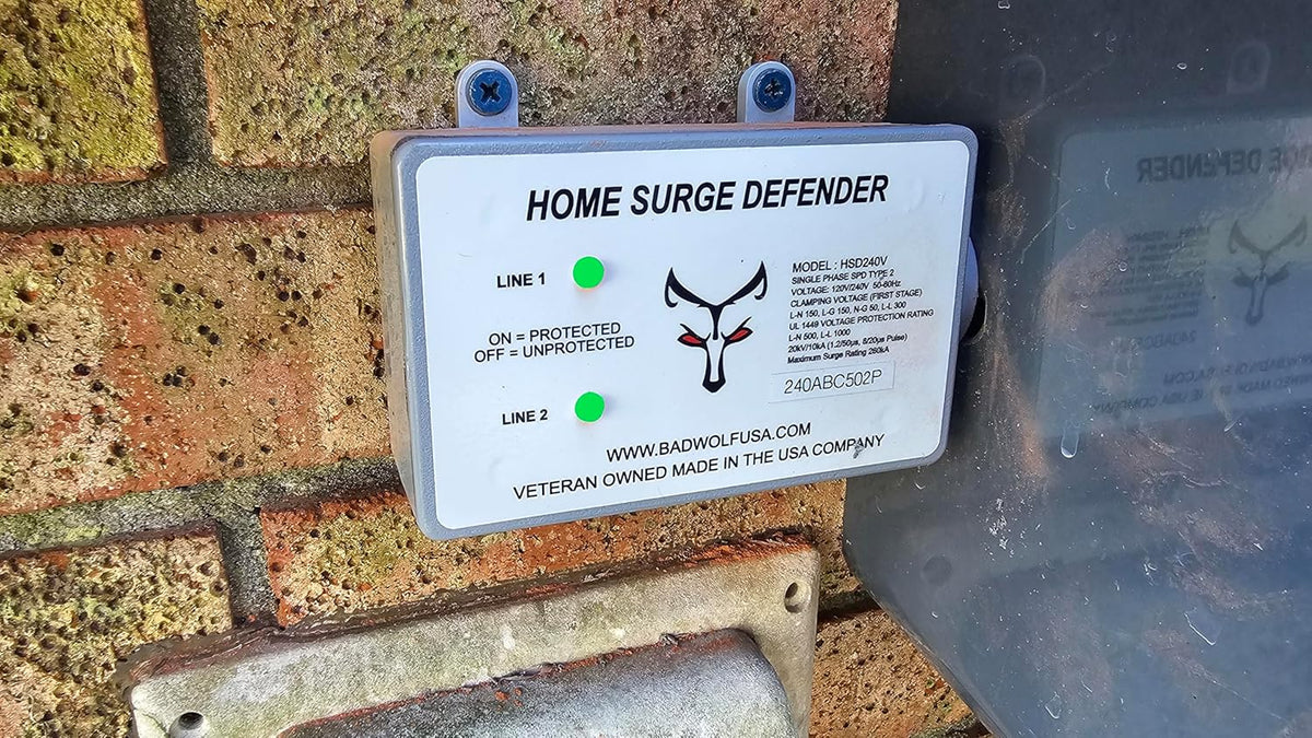 Whole House EMP Surge Protector, 260kA of Surge Protection to Help Shield Your Home from Lightning, EMP, CME and Solar Flare Damage.