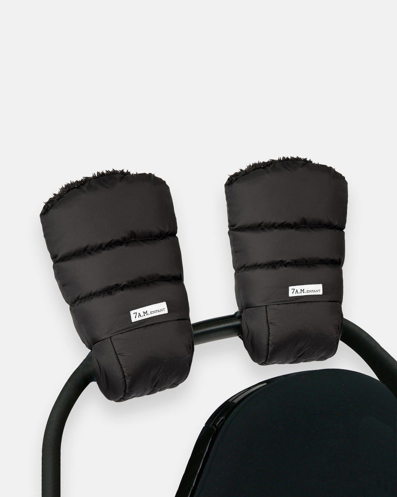 Enfant Warmmuffs - Black Plush H1699