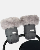 Warmmuffs - Heather Grey Dark Faux Fur