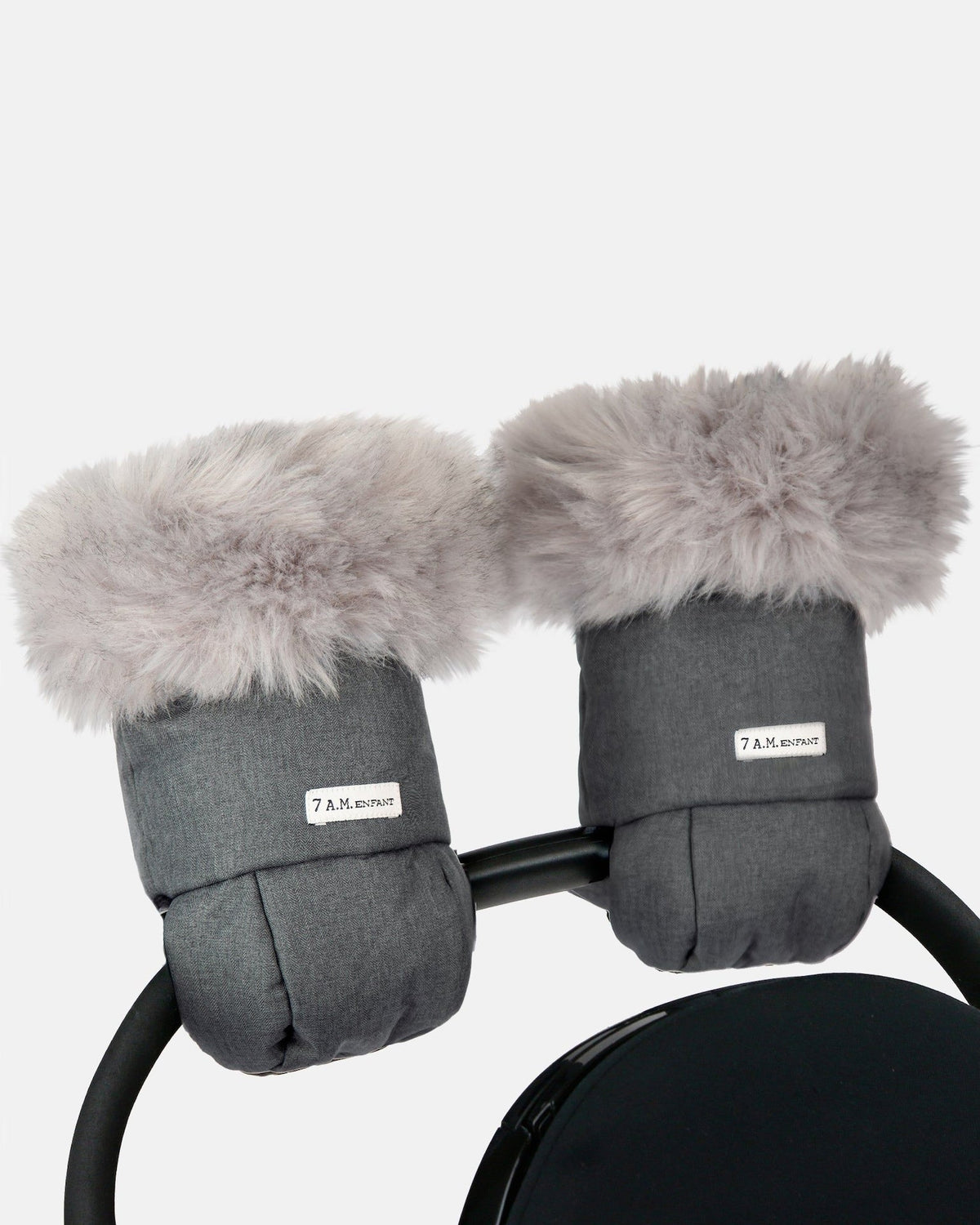 Warmmuffs - Heather Grey Dark Faux Fur