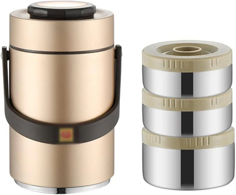 Portable Large Capacity Vacuum Insulation Bento Lunch Box Leak-Proof Food Storage Container Outdoor B5941
