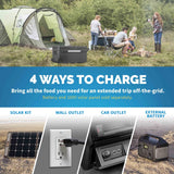 Newair 80 Qt. Portable 12v Electric Cooler with LG Compressor with Fridge and Freezer - NPR080GA00