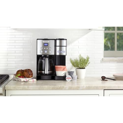 Single Serve 12 Cup Coffee Maker, Offers 3 Sizes: 6 Ounces, 8 Ounces and 10 Ounces, Stainless Steel, SS 15P1: Home & Kitchen