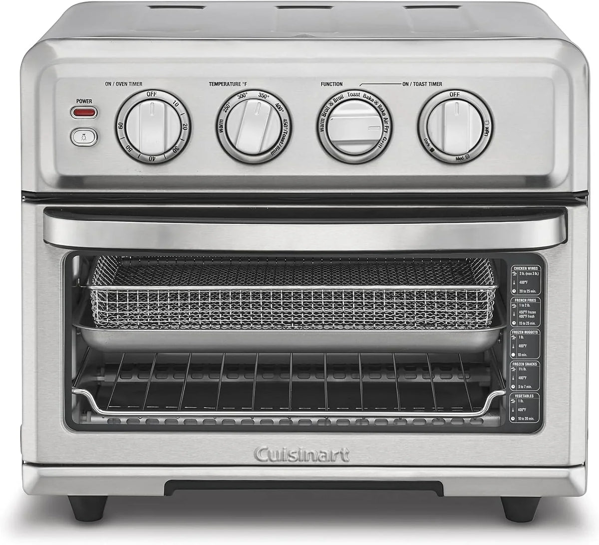 Air fryer with grill, power 1800 watts, 8-1 speed mode, featuring baking, convection baking, grill function, roasting and insulation functions, large capacity, 60-minute timer, model TOA-70, stainless steel material
