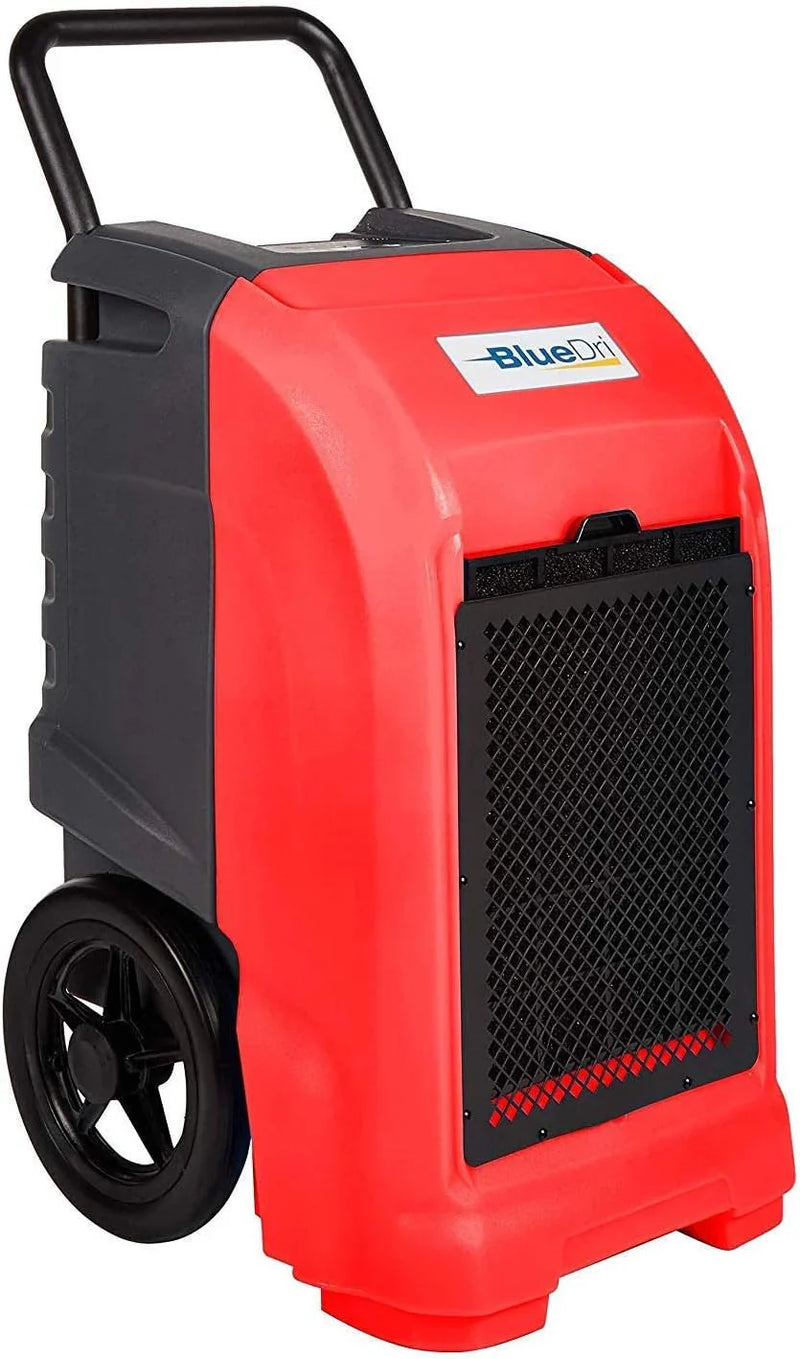Commercial dehumidifier, suitable for homes, basements, garages and workplaces. Industrial water loss treatment equipment - a set of 1-piece, blue I668