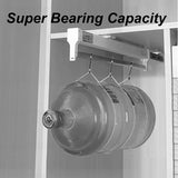 Floor-Standing Solid Wood Rotating Coat Rack，Adjustable Steel Clothes Rail - Extendable 30-80cm Garment Organizer for Closet Storage, Heavy-Duty 25kg Load Capacity, Space-Saving Hanger Rack