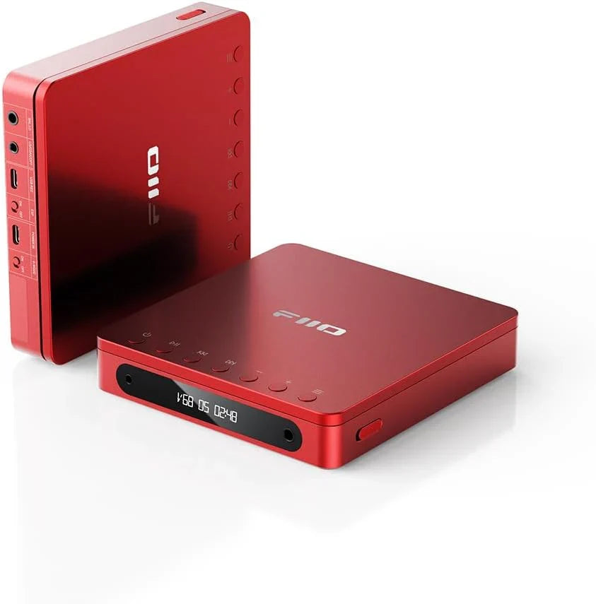 Multifunctional portable stereo CD player, equipped with long-lasting batteries, supports USB copying function, has optical/coaxial/3.5mm/4.4mm output interfaces (transparent (Wireless))