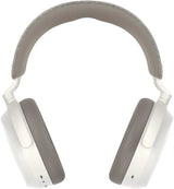 Consumer-grade audio power 4 wireless headphones - Support Wireless connection, equipped with adaptive noise cancellation function, clear calls, up to 60 hours of battery life, and customizable sound effects. White model.